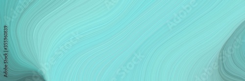 soft background graphic with modern curvy waves background illustration with sky blue, blue chill and cadet blue color