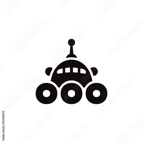Robotics icon. Chat bot, customer service symbol for web and mobile UI design.