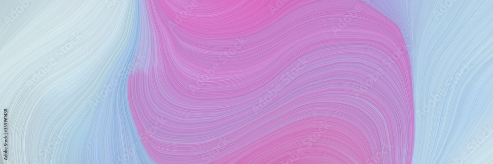 Fototapeta premium soft creative waves graphic with contemporary waves design with pastel violet, powder blue and light steel blue color