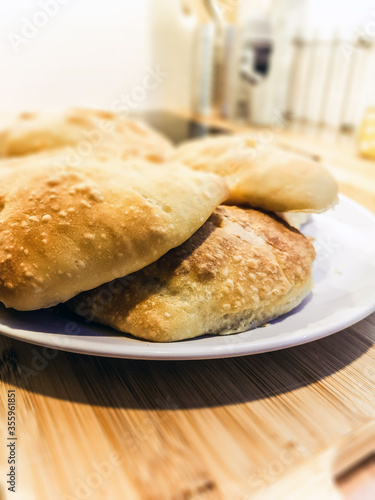 Fresh homemade bread - close up photography