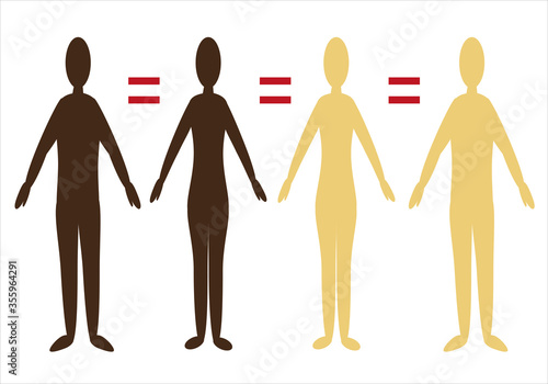 Igualdad entre blancos y negros, mujeres y hombres
