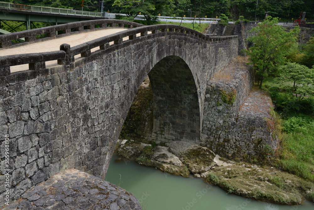 Fototapeta premium 霊台橋 熊本県 美里町