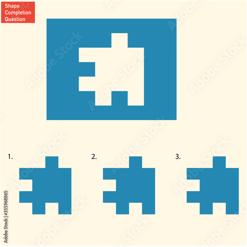Visual intelligence activity - Find the extracted shape.  © kadiracar
