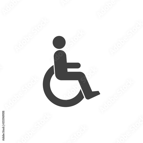 Disabled icon. Vector Illustration