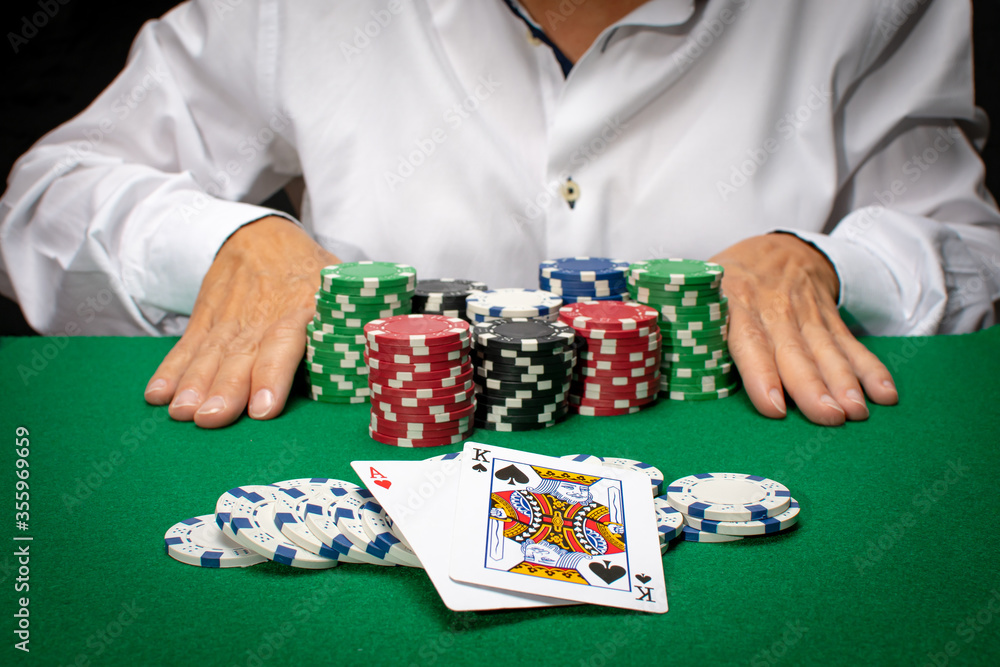poker card player gambling casino chips poker card player gambling casino chips