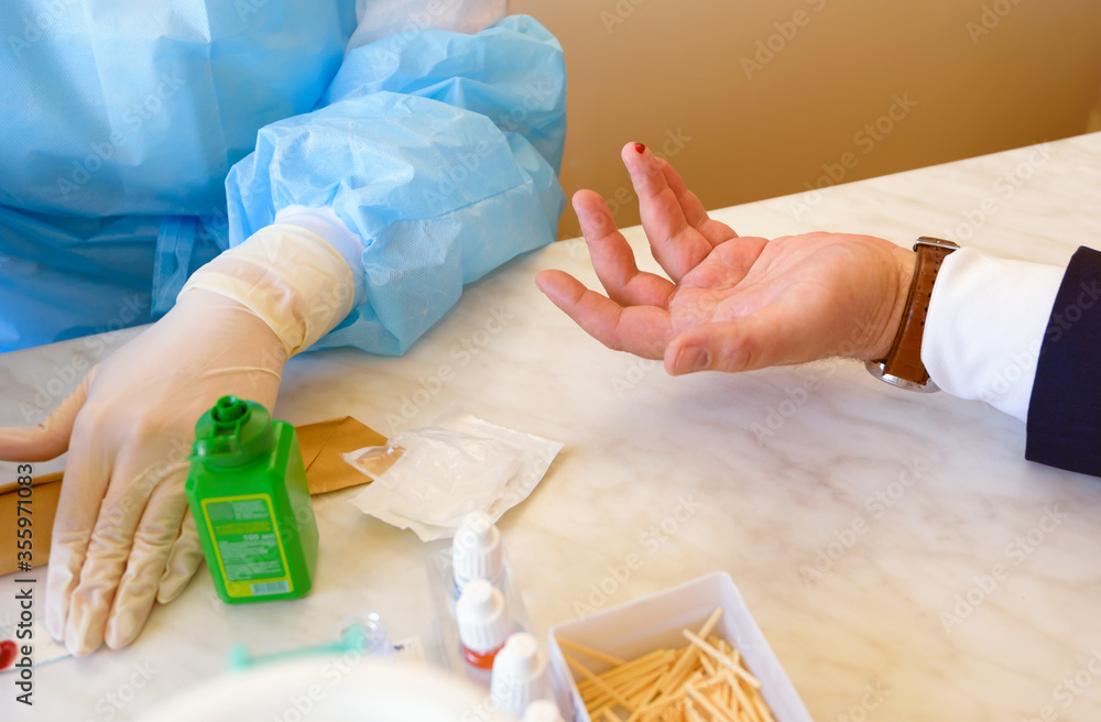 blood from fingers in a donor blood collection laboratory. blood from fingers in a donor blood collection laboratory.