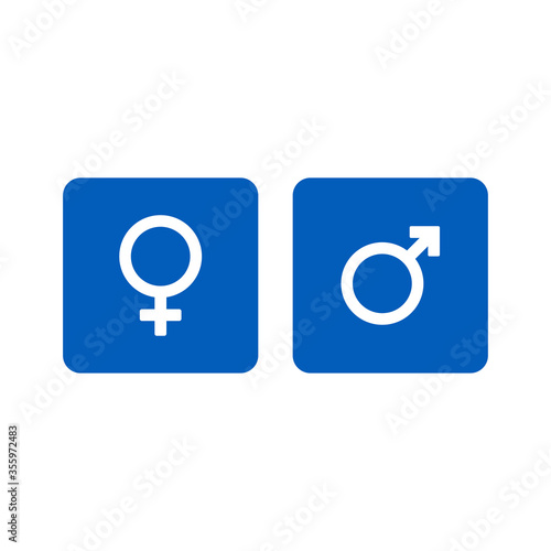 Male and Female icon. Gender sign symbol modern simple vector icon for website design, mobile app, ui. Vector Illustration