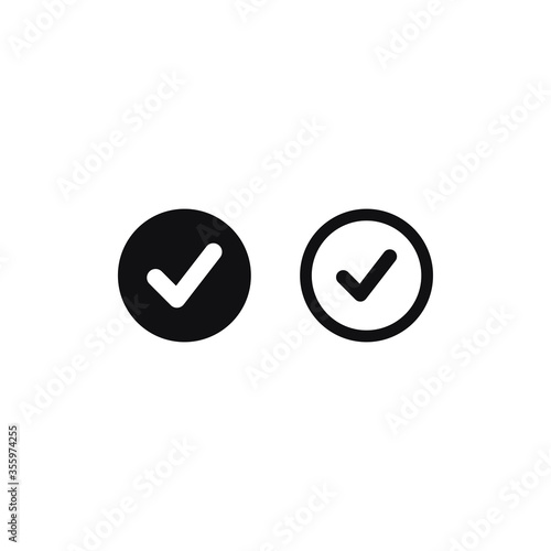 Check mark icon vector. Approve sign, true symbol. Free Download Check mark icon vector. Approve sign, true symbol. - GFXLoad