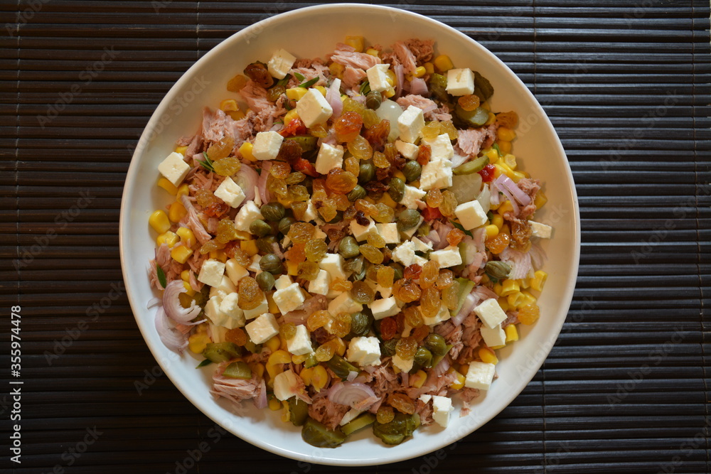 Salade composée à la feta Salade composée à la feta