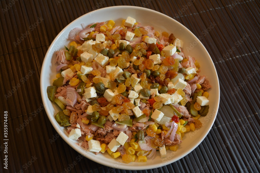 Salade composée à la feta Salade composée à la feta