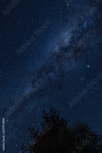 Milky Way, captured in Australia. Space background with stars.  photo