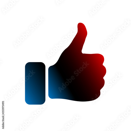 Thumbs up icon, for social communication app