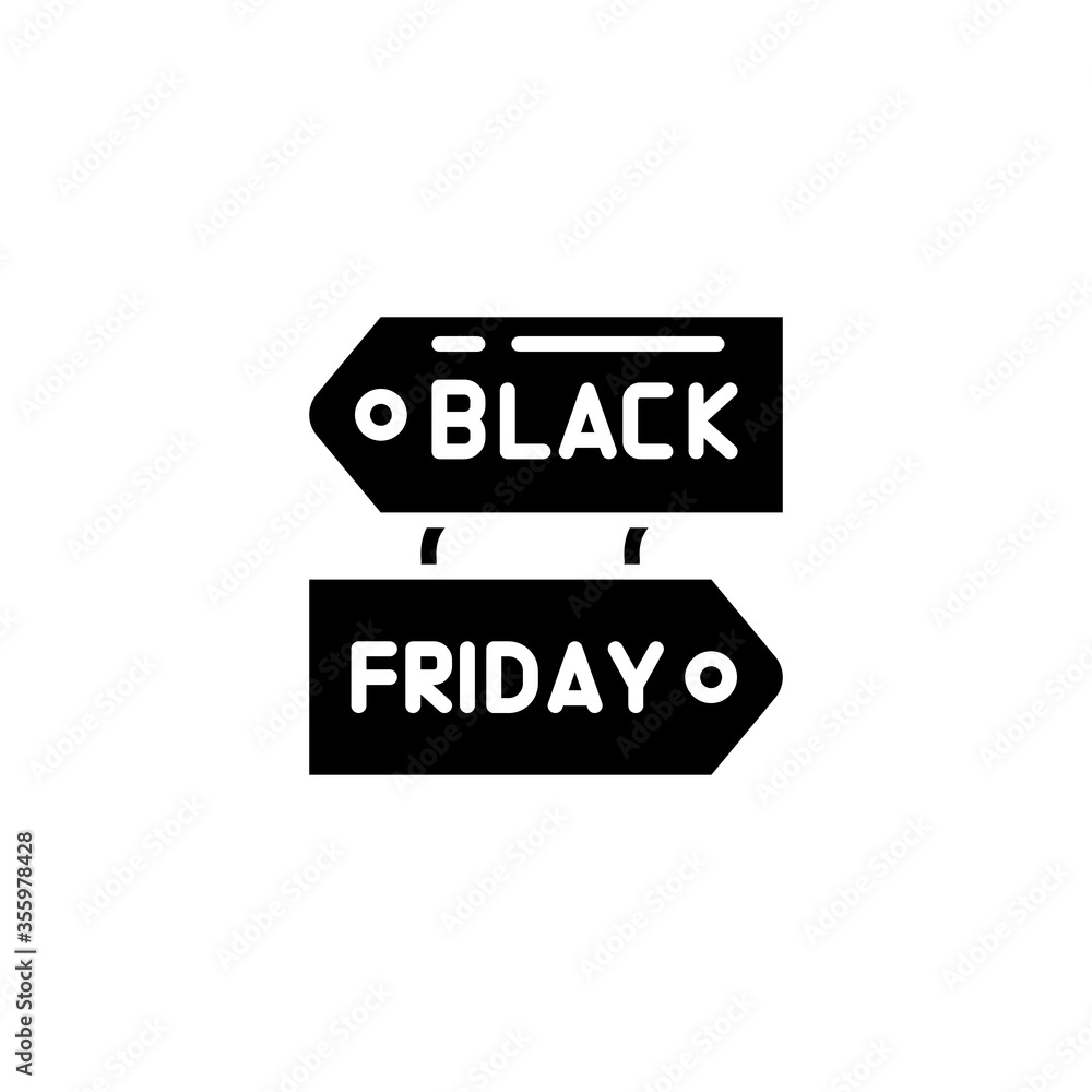 Sign icon. Simple vector black friday icons for ui and ux, website or mobile application