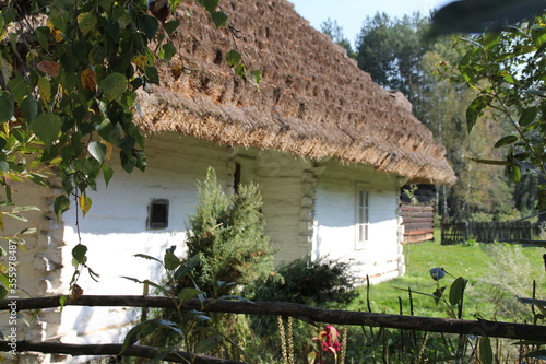 old wooden house, village, old village, old polish village