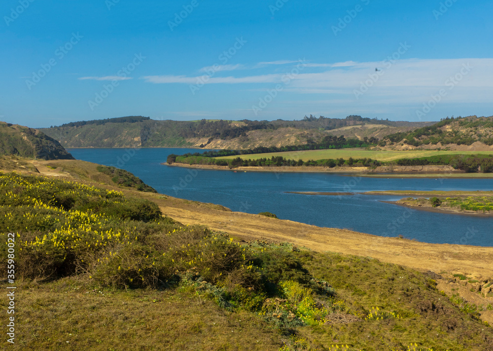Desenbocadura Rio Rapel Navidad la boca sexta region Chile rio Flors naturaleza paisaje