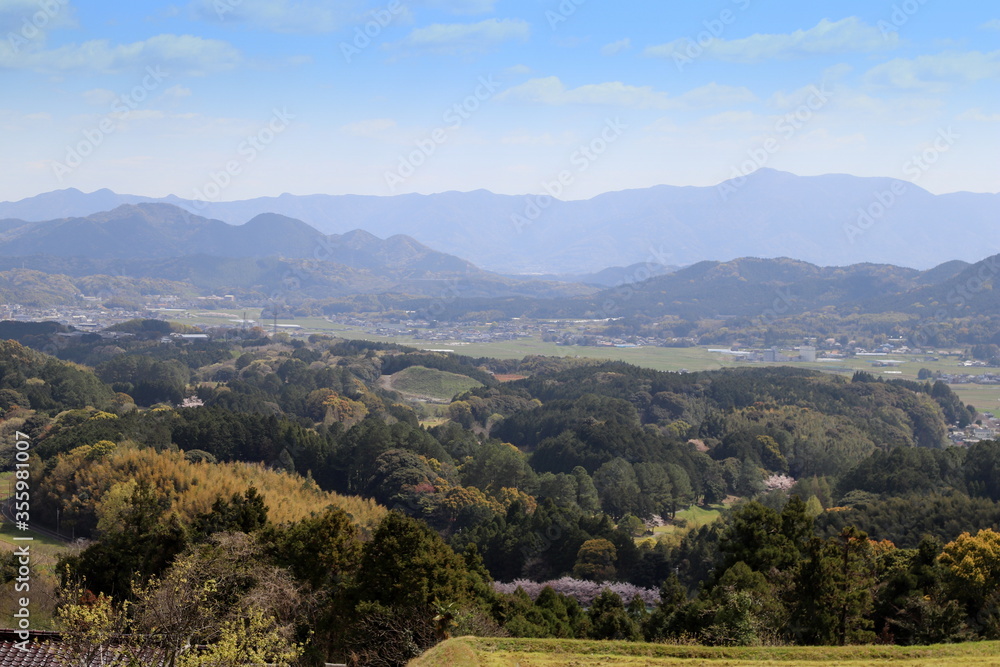 Fototapeta premium 清水観音から見た宮若市風景