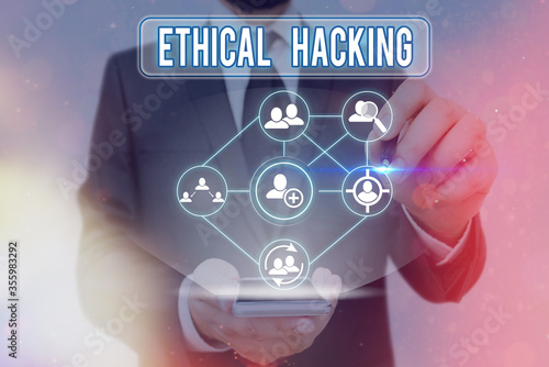 Valokuva Word writing text Ethical Hacking