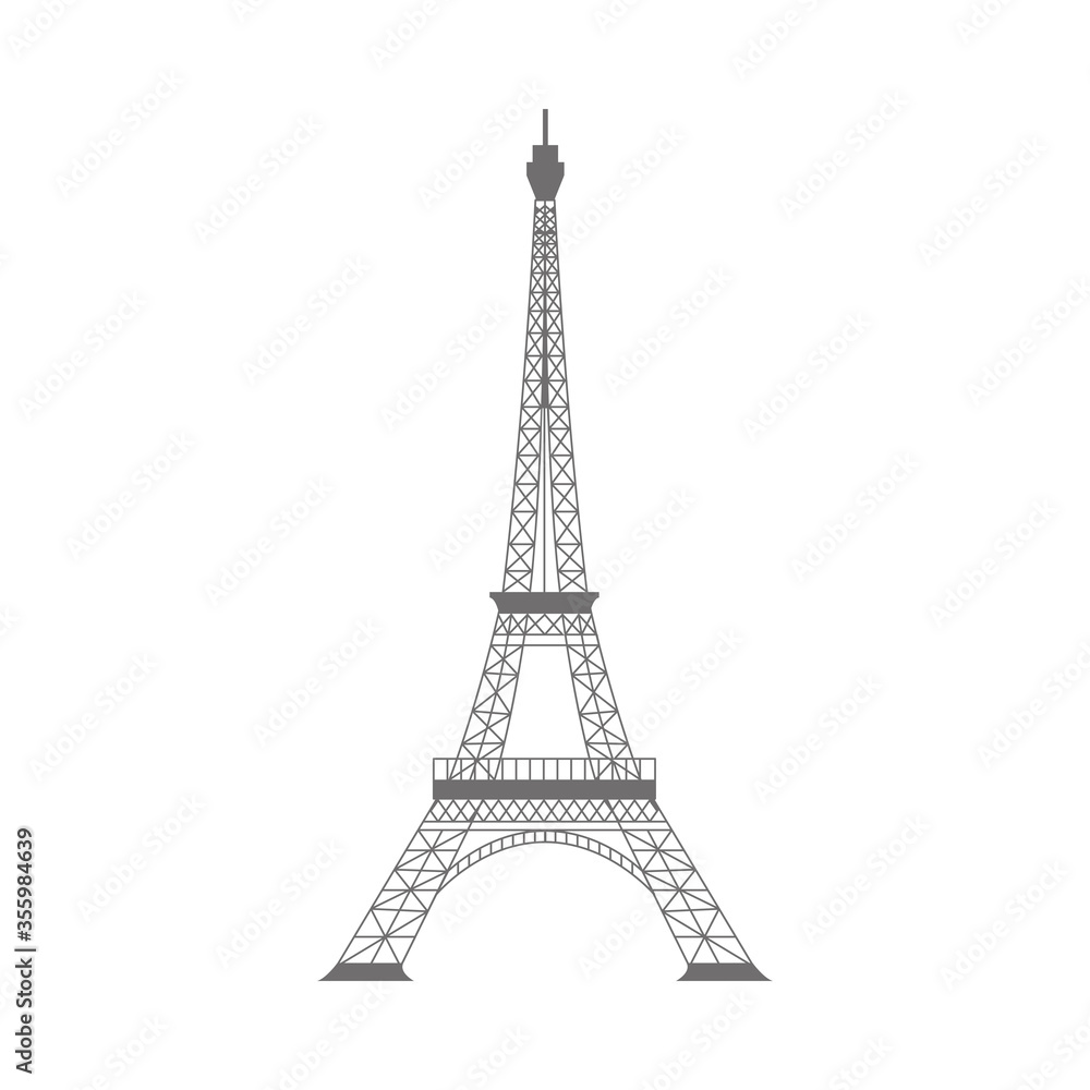France eiffel tower vector design