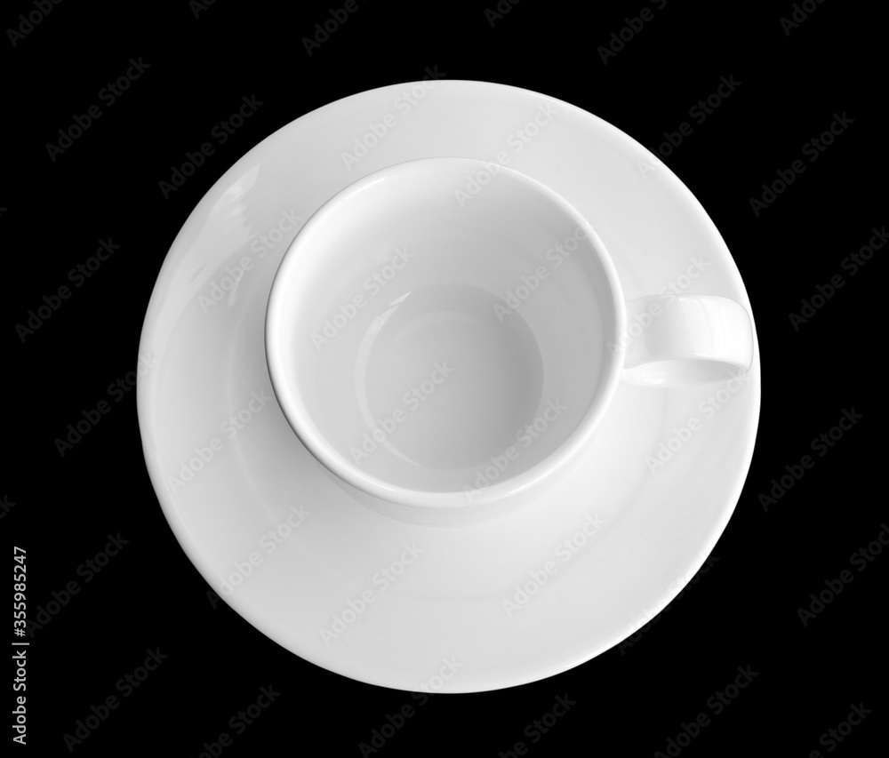 Coffee cup isolated on a black background Coffee cup isolated on a black background