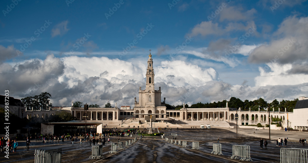 General view of the Sanctuary of Our Lady of Fatima, in Portugal