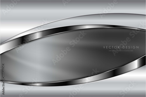  Abstract background luxury of gray and silver metallic dark space modern design.	