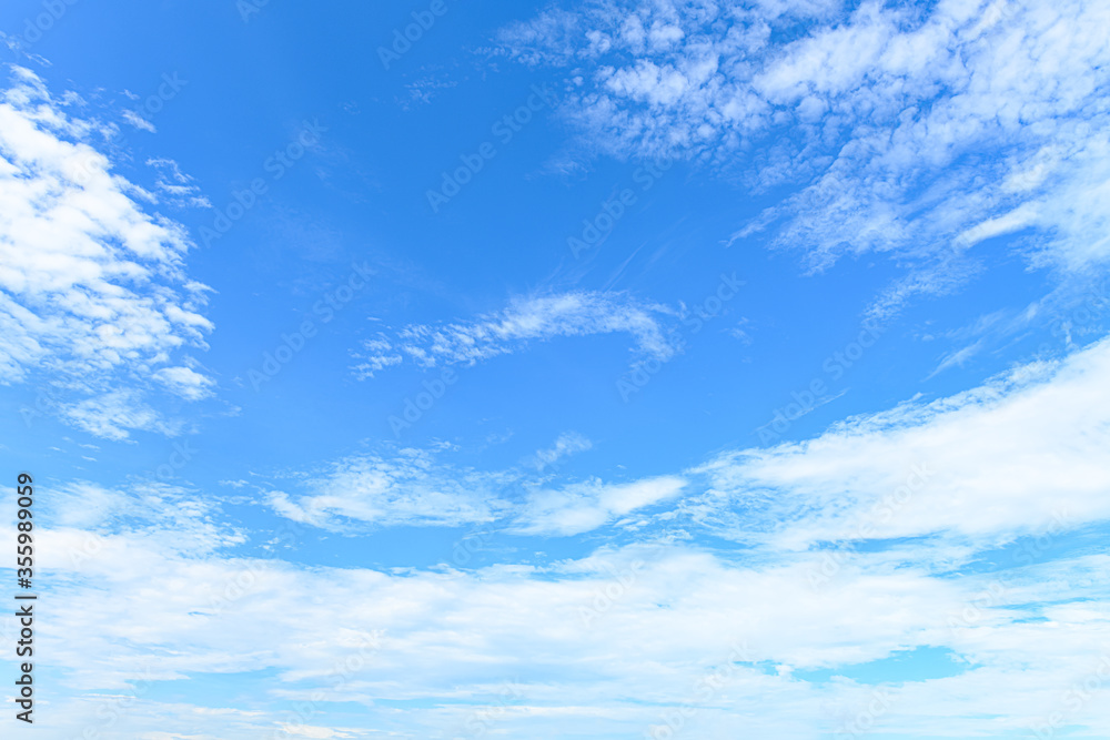 beautiful blue sky with white clouds in the morning horizontal composition beautiful blue sky with white clouds in the morning horizontal composition