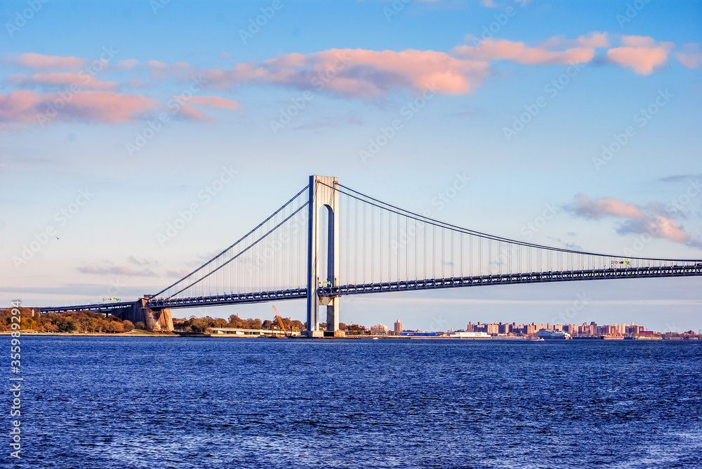 Verrazzano-Narrows Bridge that connects Staten Island To Brooklyn