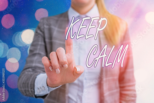 Canvas Print Handwriting text writing Keep Calm