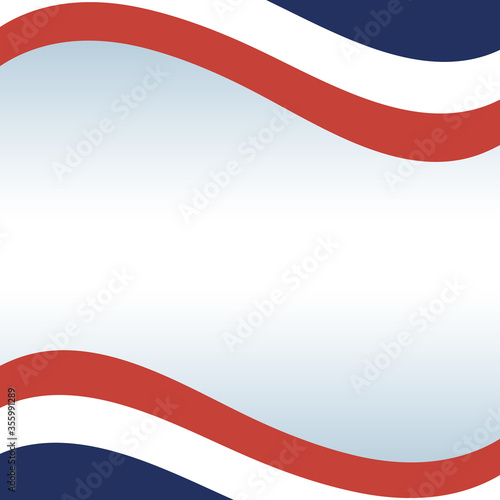france flag frame of happy bastille day vector design