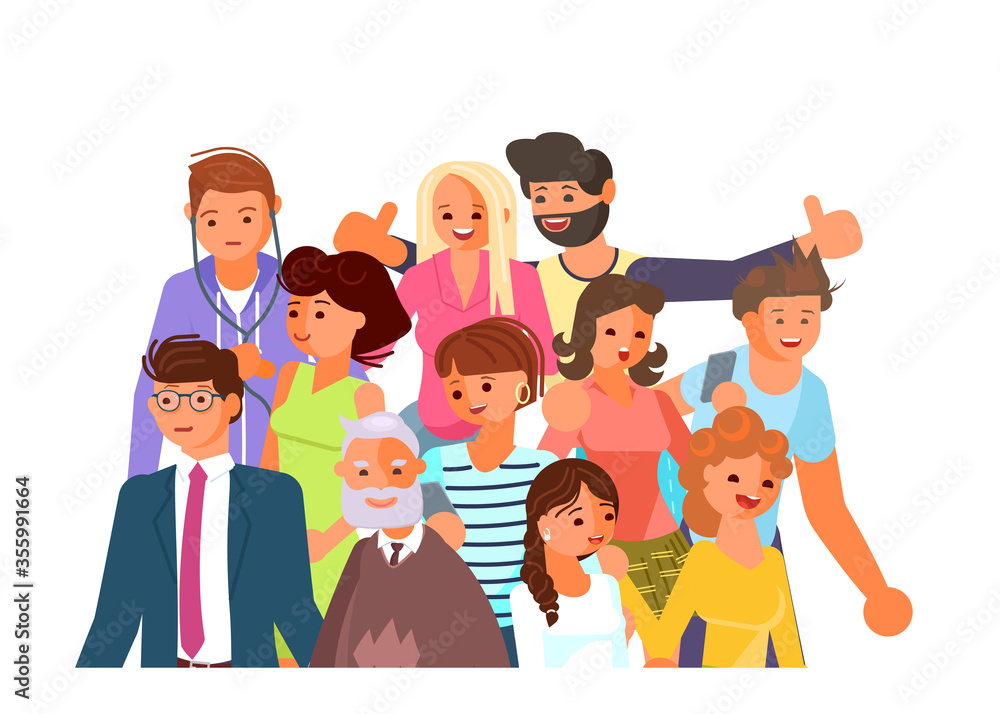 Social diversity crowd Social diversity crowd