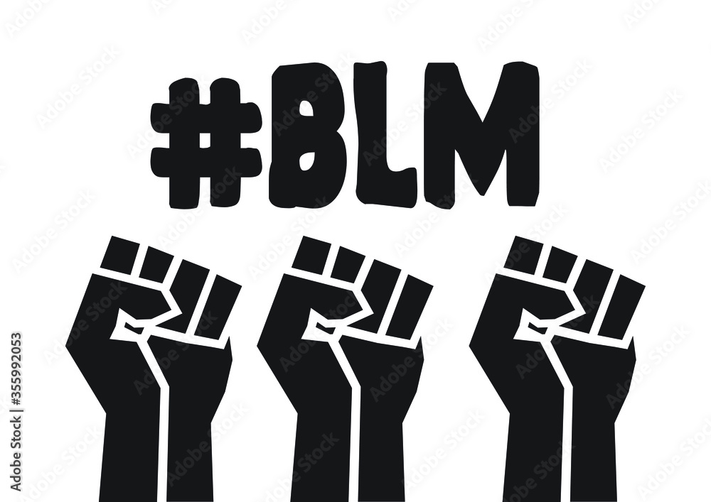 #BLM protest fists vector black and white #BLM protest fists vector black and white
