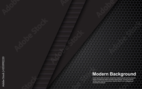 Illustration vector graphic of Abstract background black color luxury modern design