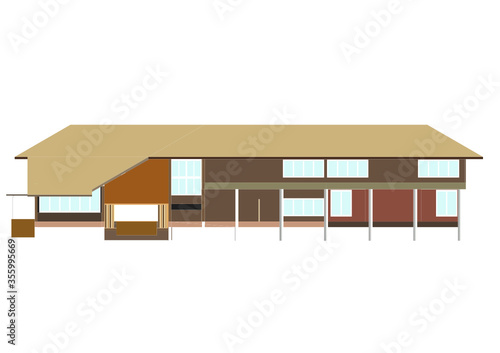 3D illustration of house design