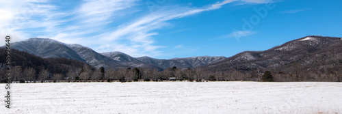Winter Mountain Landscape Panorama