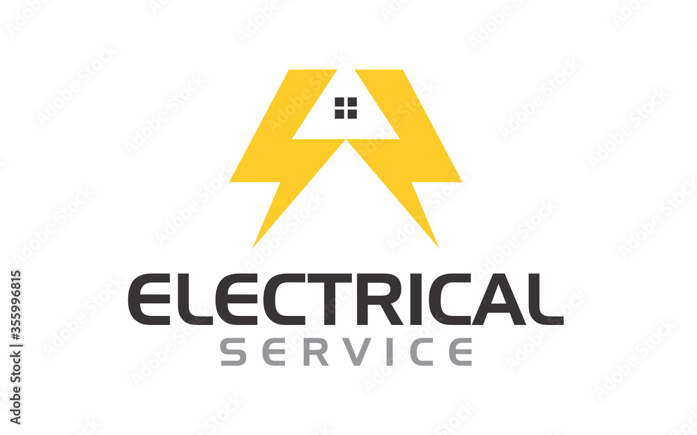 Creative innovation for electrician service logo Creative innovation for electrician service logo