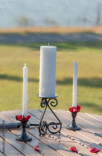 Candles for the Outdoor Wedding Ceremony 