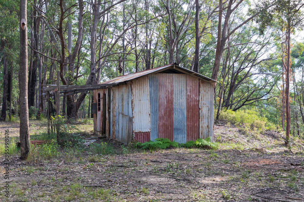 An old dilapidated building in the Wollemi National Park in regional New South Wales An old dilapidated building in the Wollemi National Park in regional New South Wales