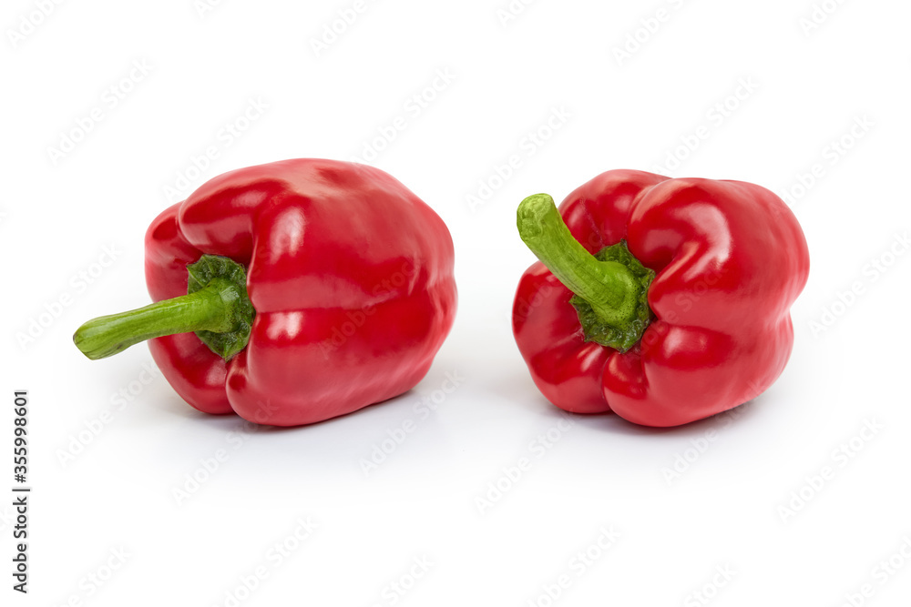 red pepper isolated on white background