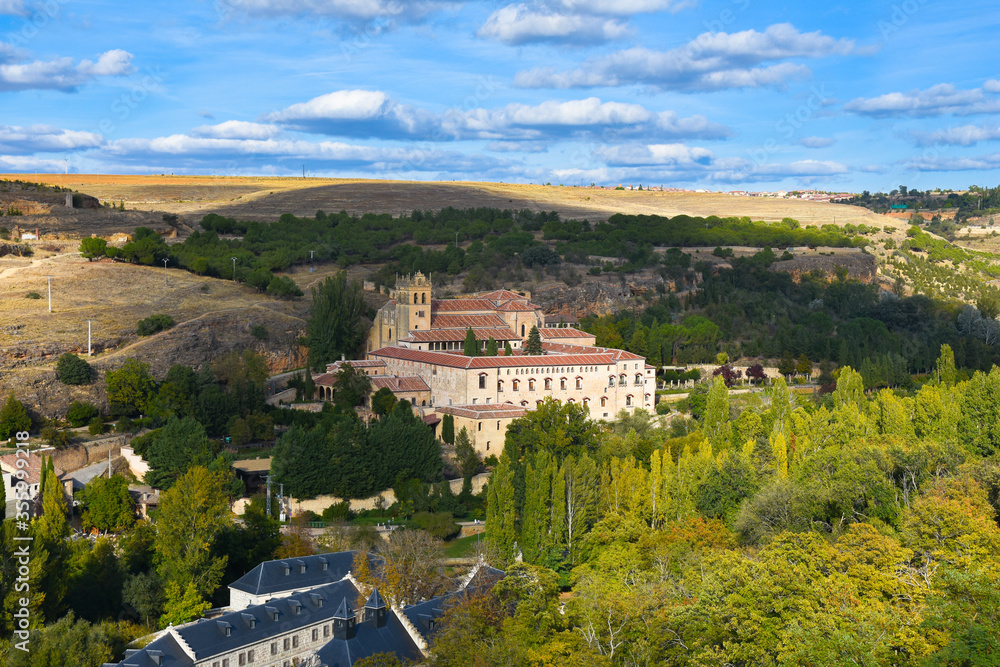 Beautiful view of  Santa Maria del Parral Monastery, Segovia - Spain