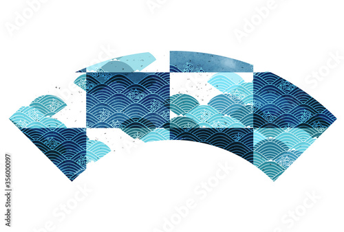 海　波　扇　アイコン
