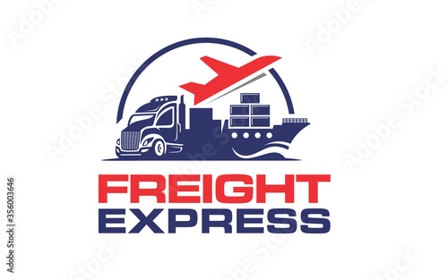 Creative of logo for Express logistic transportation