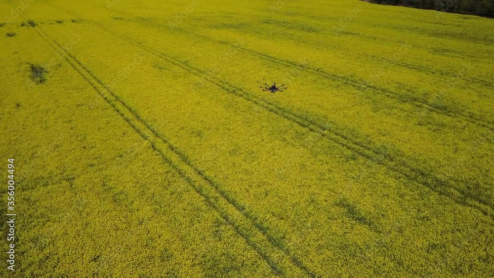 Farming Rapeseed United Kingdom Aerial View Farming Rapeseed United Kingdom Aerial View
