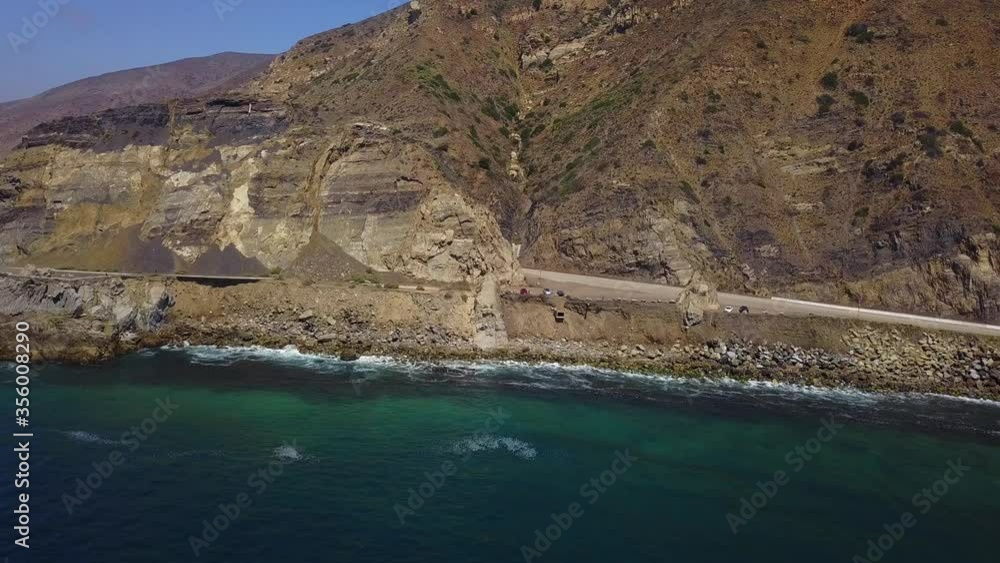 Point Mugu Rock - Pacific Coast Highway. Sliding Left Point Mugu Rock - Pacific Coast Highway. Sliding Left
