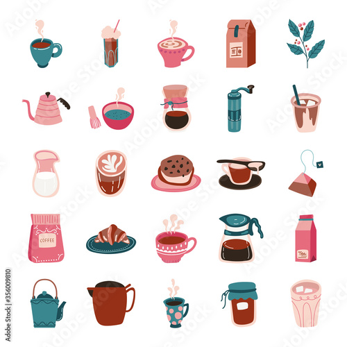 bundle of coffee and tea free form style icon