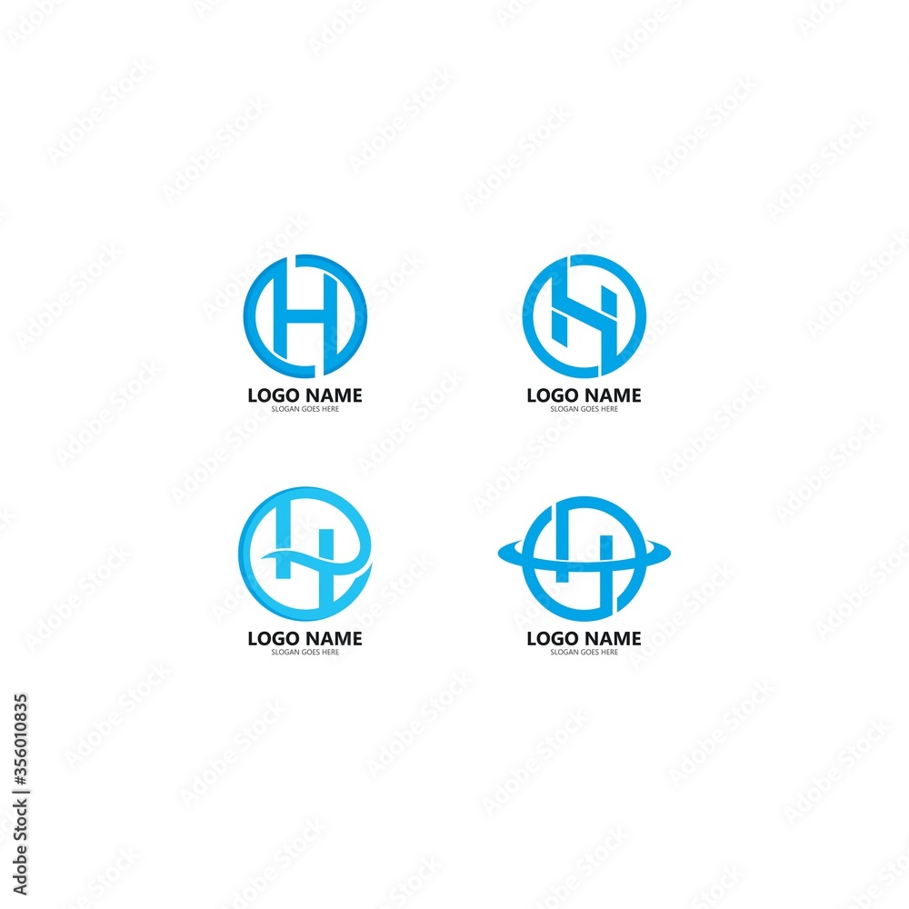 H Letter Logo Template Design Vector H Letter Logo Template Design Vector