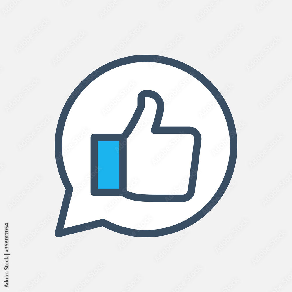 Thumb up gesture, like icon Thumb up gesture, like icon