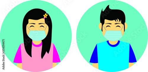 always wearing masker and keep physical distancing to face covid 19.