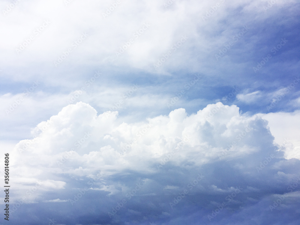 Obraz premium blue sky and clouds - bright climate peaceful weather daylight heavenly