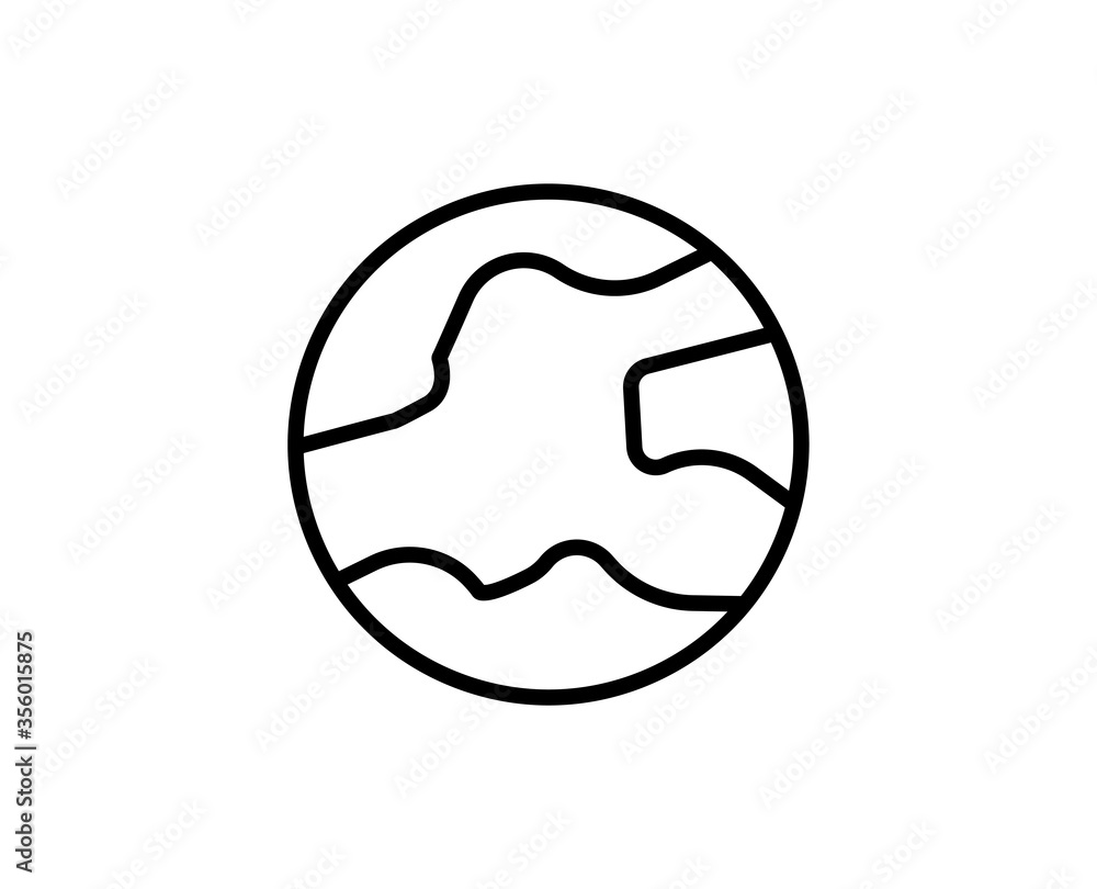 Flat line icon Flat line icon