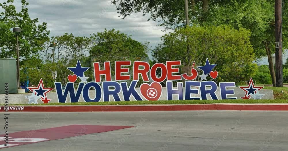 custom made wallpaper toronto digitalHeroes work here sign in parking lot to honor health care workers during COVTD19 pandemic in 2020